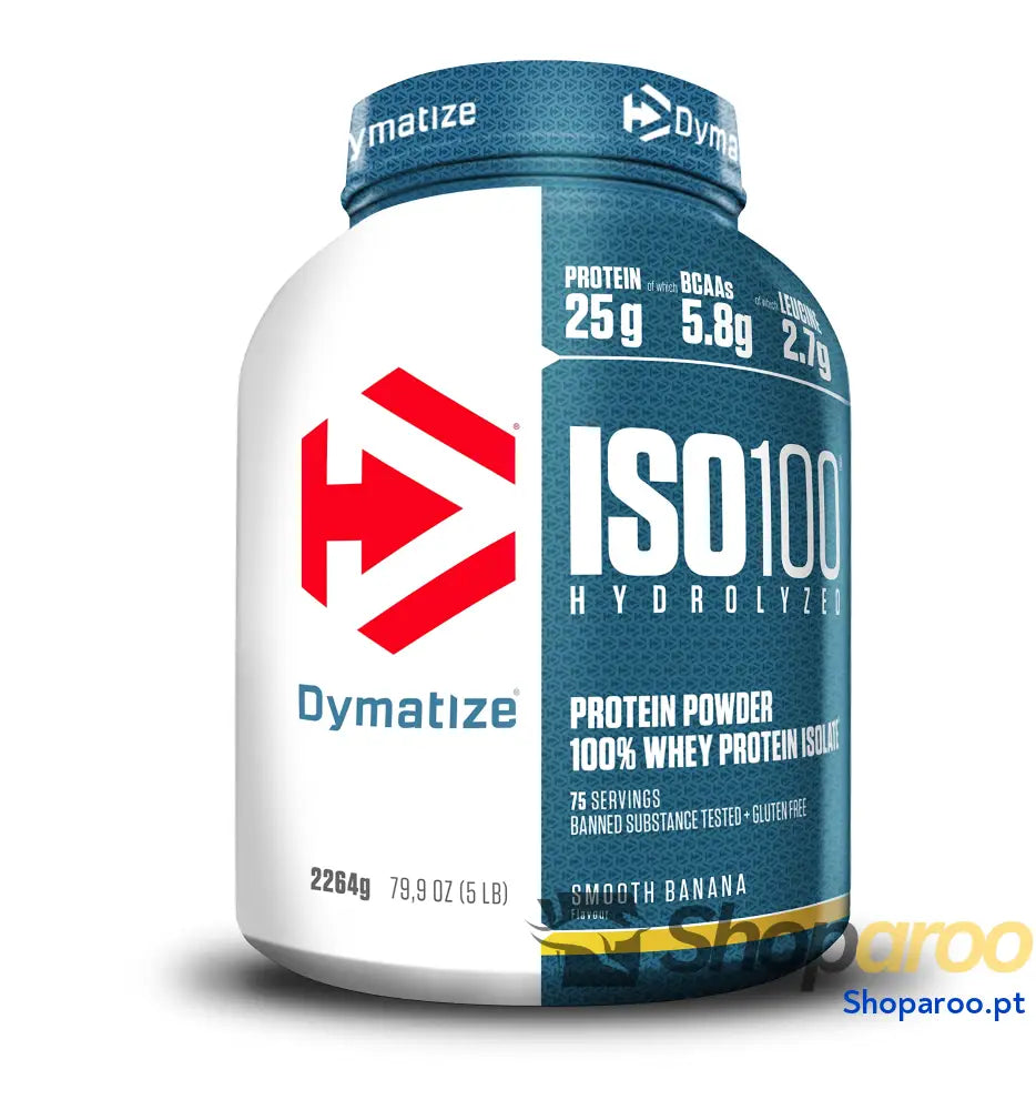 Dymatize ISO 100 Hydrolyzed Gourmet Vanilla 2264 g Hidrolizado de proteção soro Whey isolado em pó