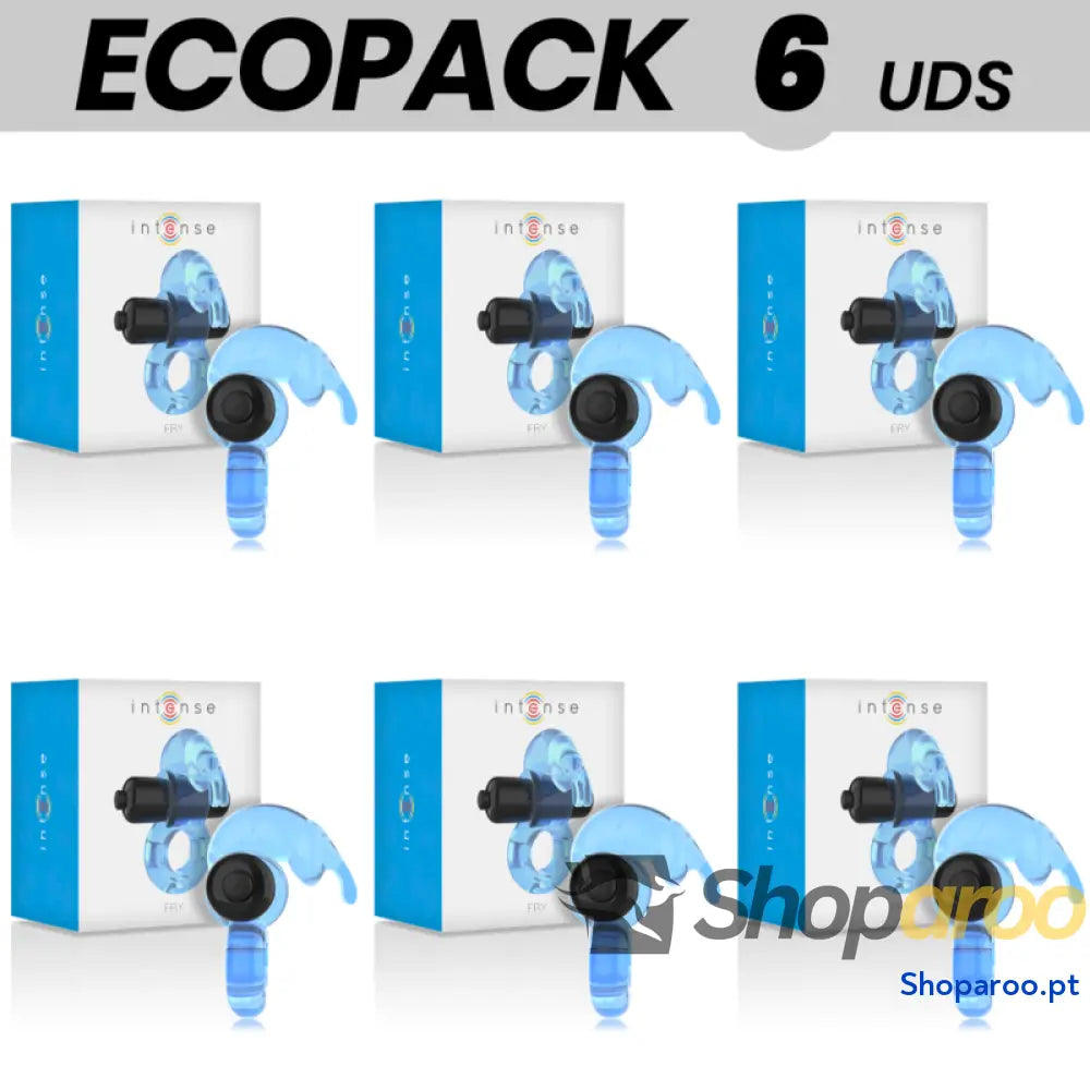 ECOPACK 6 UNIDADES - INTENSE ANEL VIBRADOR - FRY AZUL