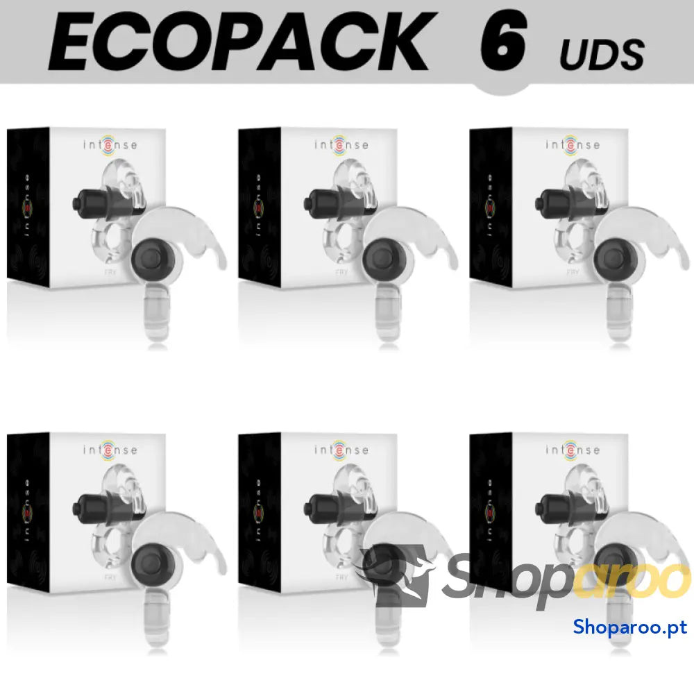 ECOPACK 6 UNIDADES - INTENSE ANEL VIBRADOR TRANSPARENTE FRITURA INTENSA