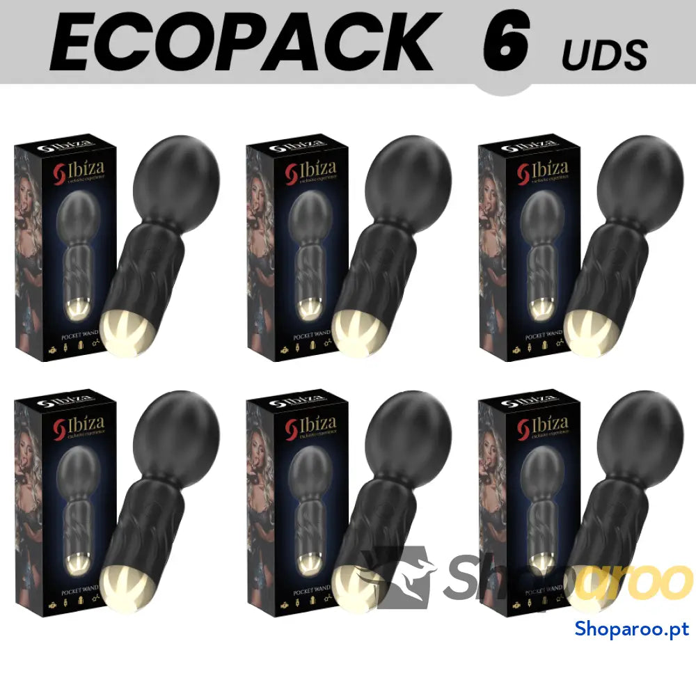 ECOPACKS 6 UNIDADES - VIBRADOR DE VARINHA DE BOLSO IBIZA