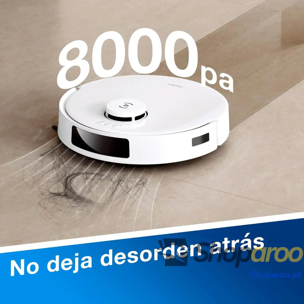 ECOVACS DEEBOT N20 Plus Robot aspirador e limpa chão potência de sucção 8000 Pa estação Dustbagless PureCyclone anti