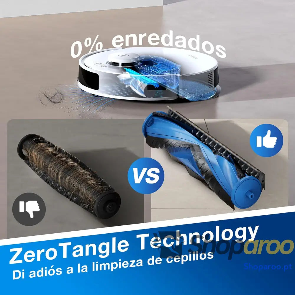 ECOVACS DEEBOT N20 Plus Robot aspirador e limpa chão potência de sucção 8000 Pa estação Dustbagless PureCyclone anti