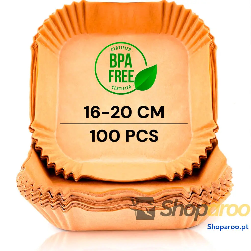 Edihome Papel de fritadeira ar Fryer Air 100 unidades 20 24 cm BPA Free descartável para forno acessórios sem óleo 5