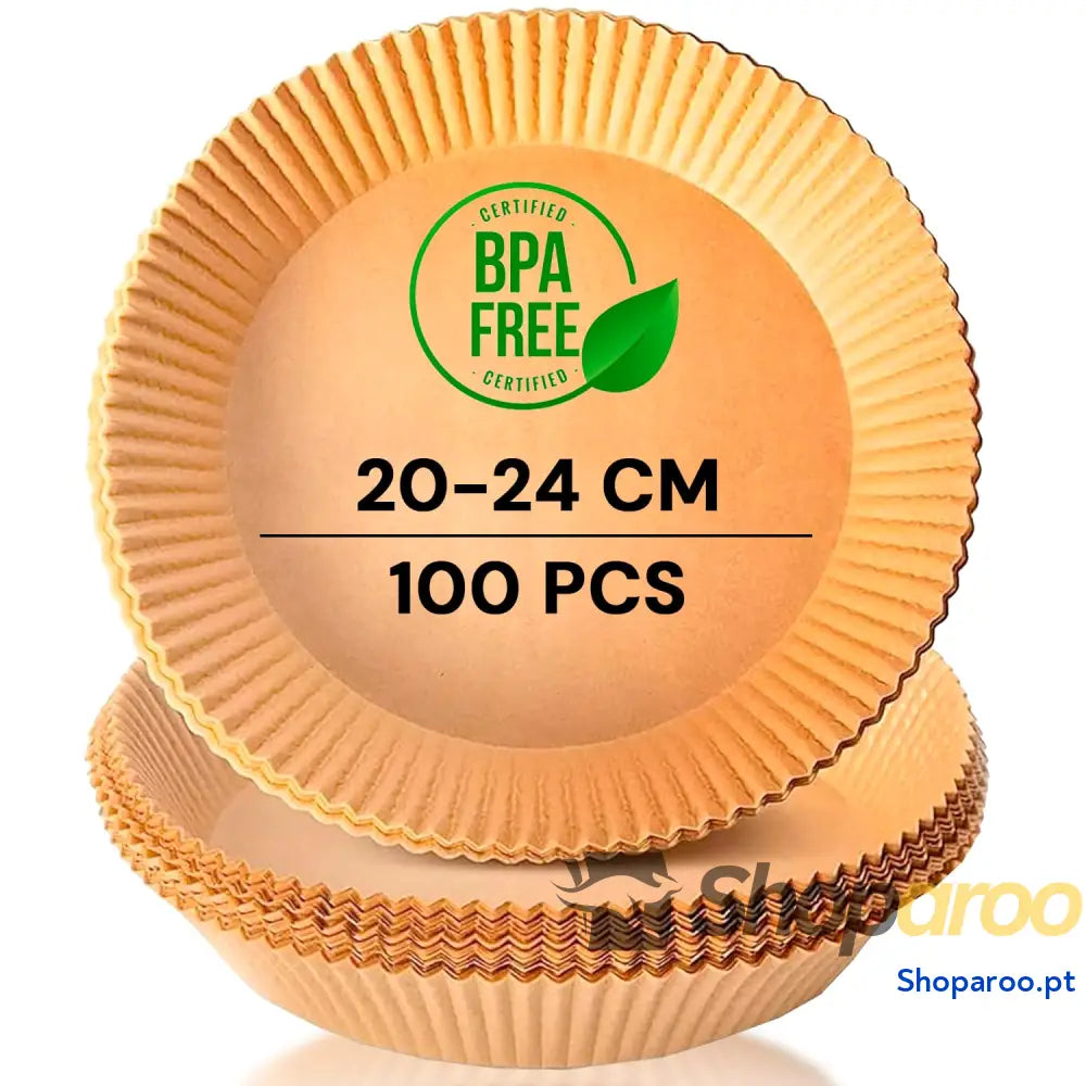 Edihome Papel de fritadeira ar Fryer Air 100 unidades 20 24 cm BPA Free descartável para forno acessórios sem óleo 5