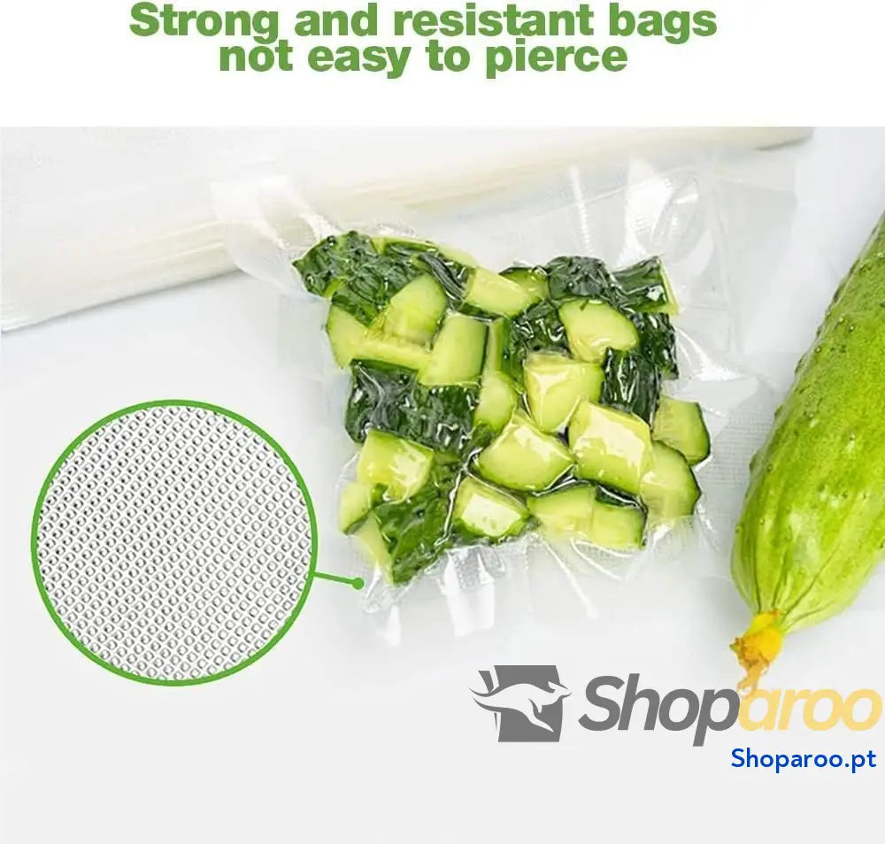 Sacos alimentos vazios 20 x 300 cm 3 rolo sacos para embalar a vácuo conservação embalagem BPA Free ous verde (3 rolos