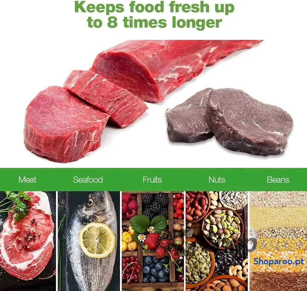 Sacos alimentos vazios 20 x 300 cm 3 rolo sacos para embalar a vácuo conservação embalagem BPA Free ous verde (3 rolos