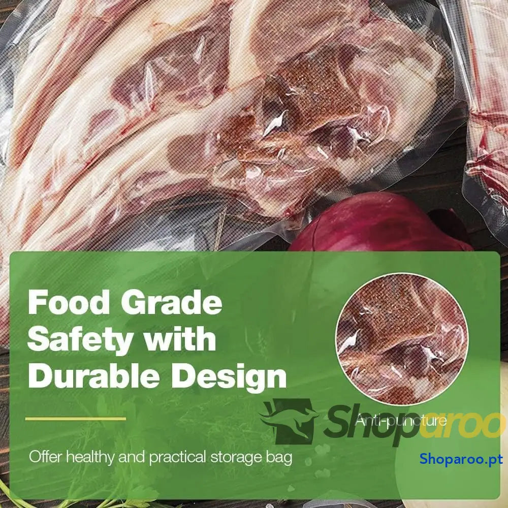Sacos alimentos vazios 20 x 300 cm 3 rolo sacos para embalar a vácuo conservação embalagem BPA Free ous verde (3 rolos