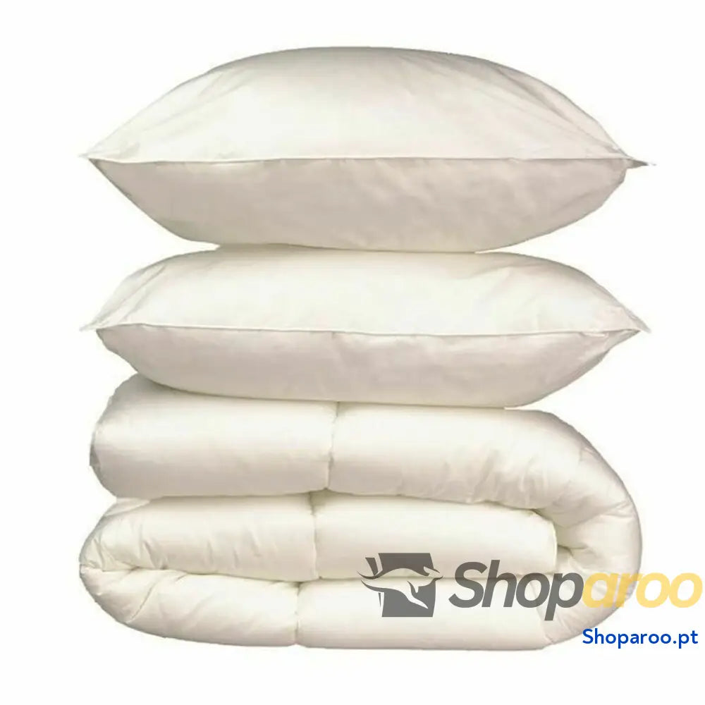Edredão 240 x 260 cm Branco 400 g /m² Cálido