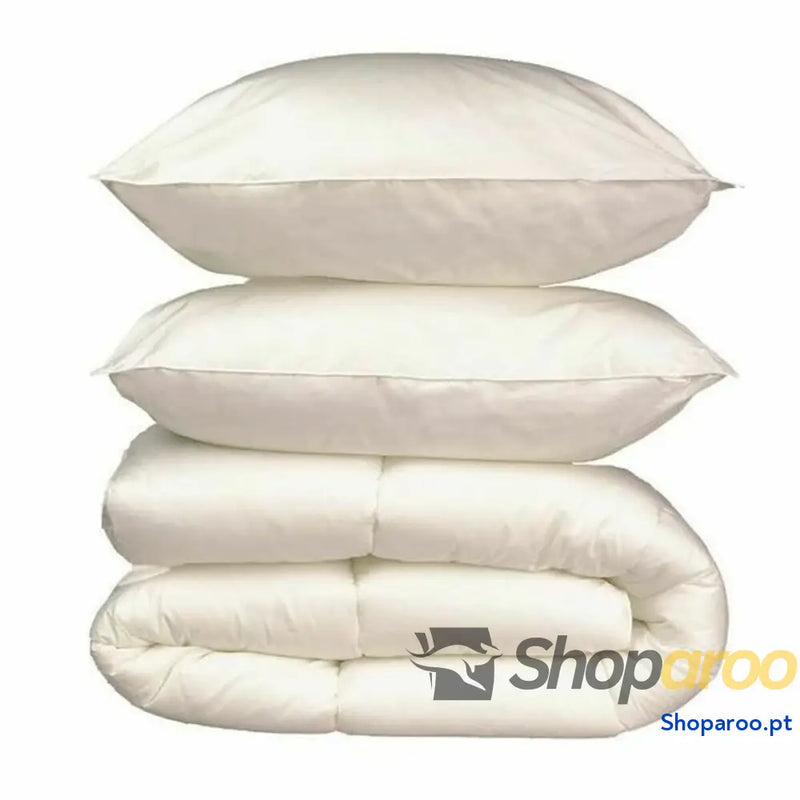 Edredão 240 x 260 cm Branco 400 g /m² Cálido