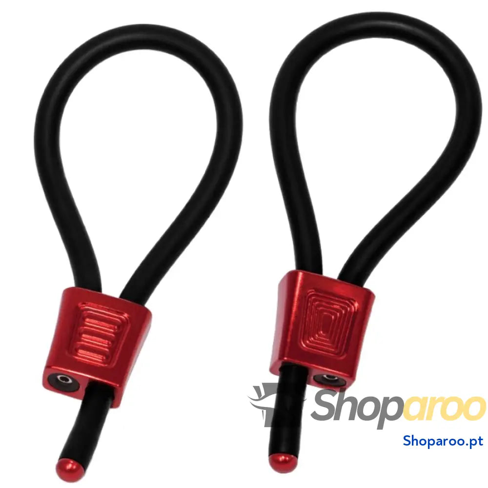 ELECTRASTIM - ANÉIS PENIANOS AJUSTÁVEIS PRESTIGE ELECTRA LOOPS VERMELHOS