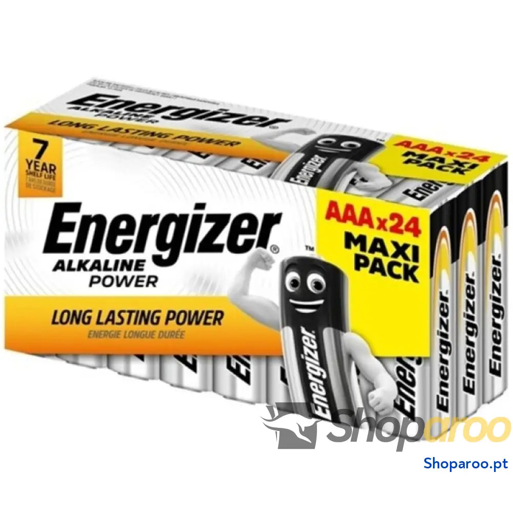 ENERGIZER ALKALINE POWER PILHA AAA ALCALINA LR03 CAIXA*24 (3 CAIXAS*8 BATERIAS)
