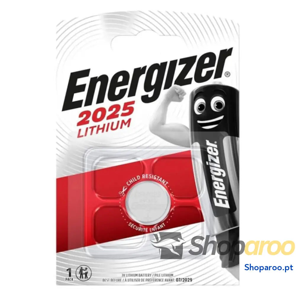 ENERGIZER BATERIA BOTO DE LÍTIO CR2025 3V 1 UNIDADE