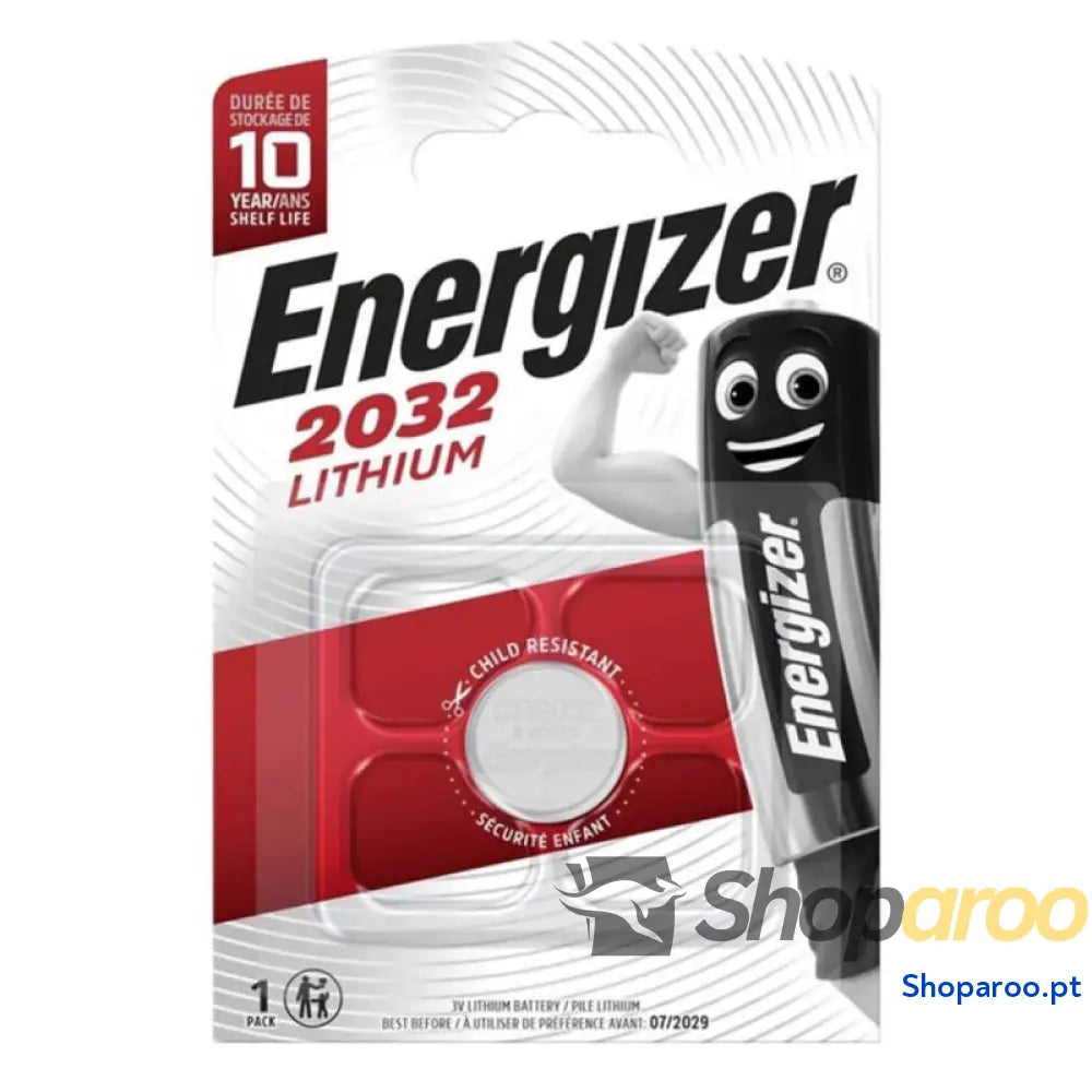ENERGIZER BATERIA BOTO DE LÍTIO CR2032 3V 1 UNIDADE