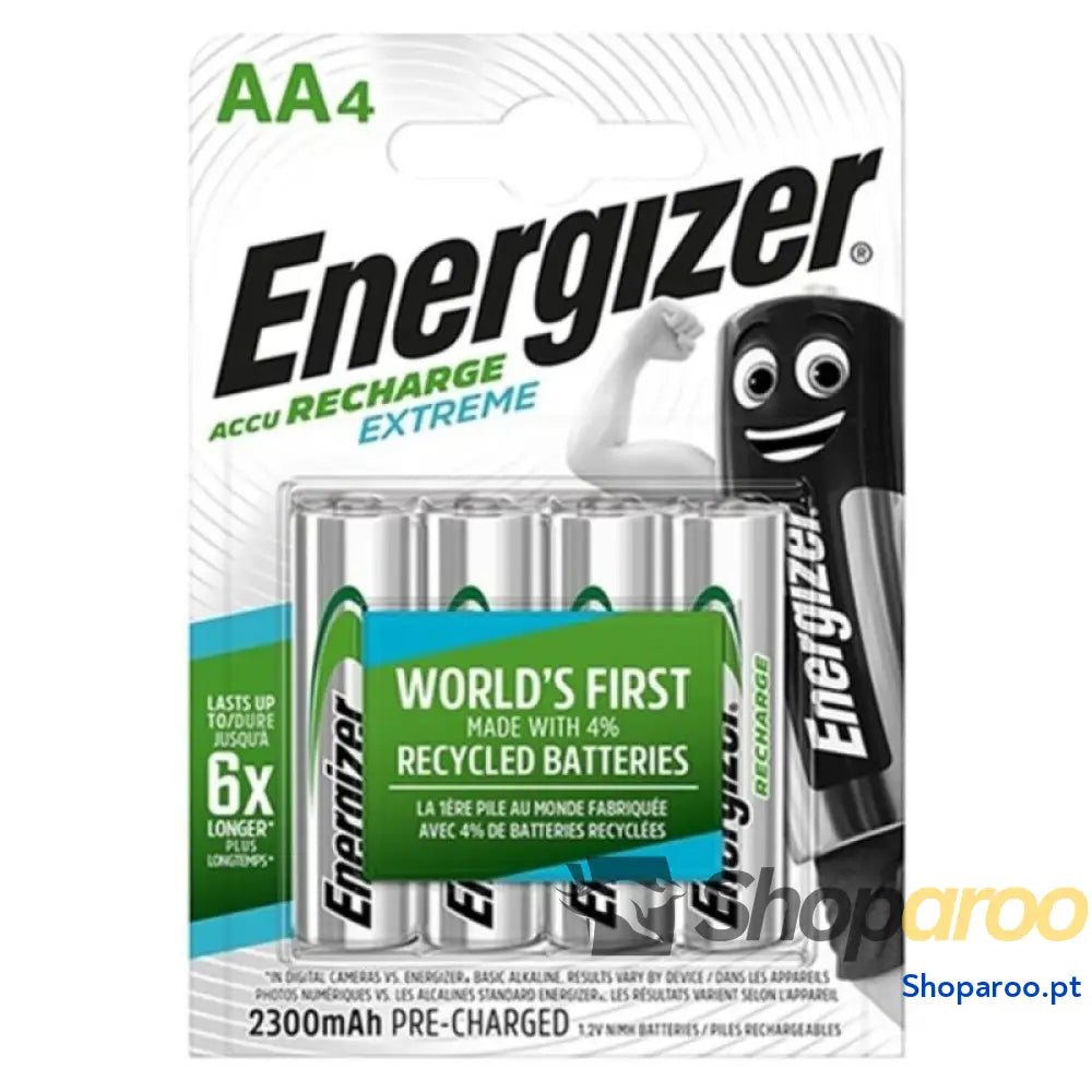 ENERGIZER BATERIA RECARREGVEL EXTREME HR6 AA 2300mAh 4 UNIDADE