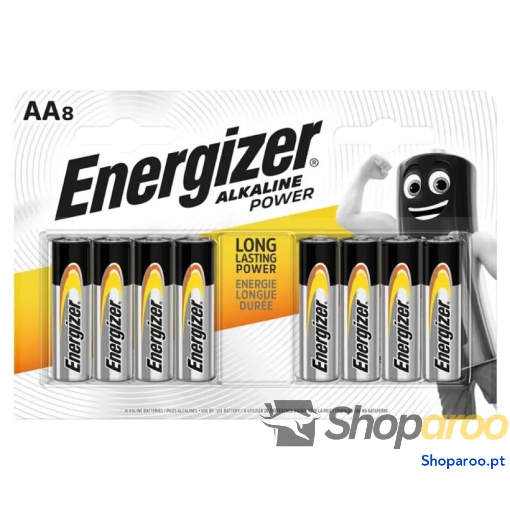 ENERGIZER POWER BATERIA ALCALINA AA LR6 8 UNIDADE