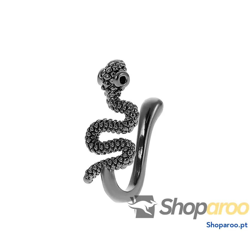 Enfeite de nariz em ouro 18k (banhado) com pedras preciosas e design borboleta