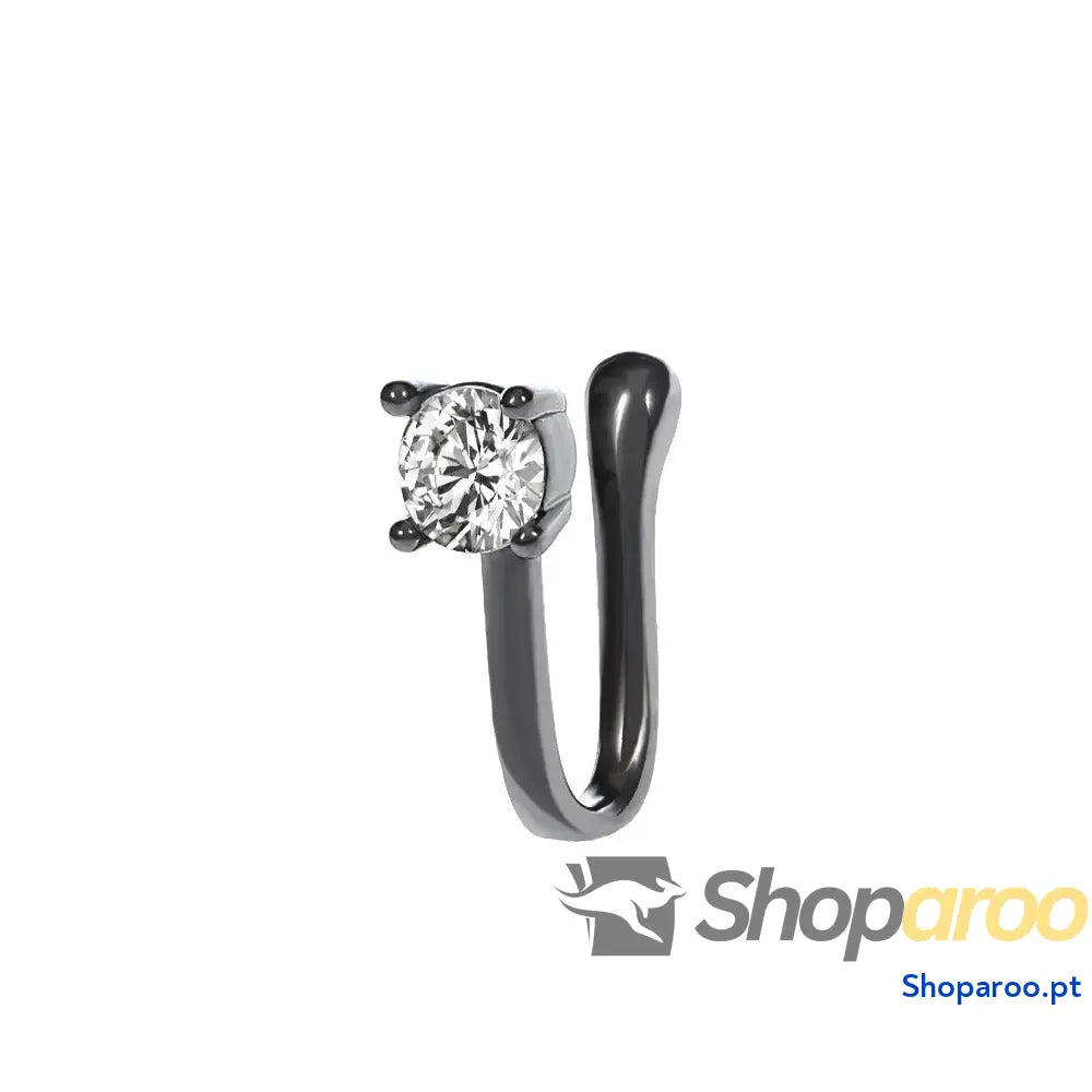 Enfeite de Nariz em Ouro 18K (Banhado) com Design Geométrico