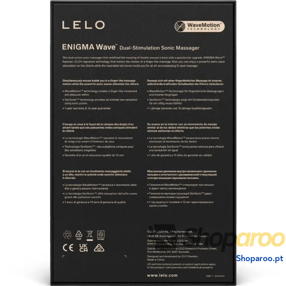 Enigma Wave Massajador Tripla Vibração para Estimulação do Clitóris