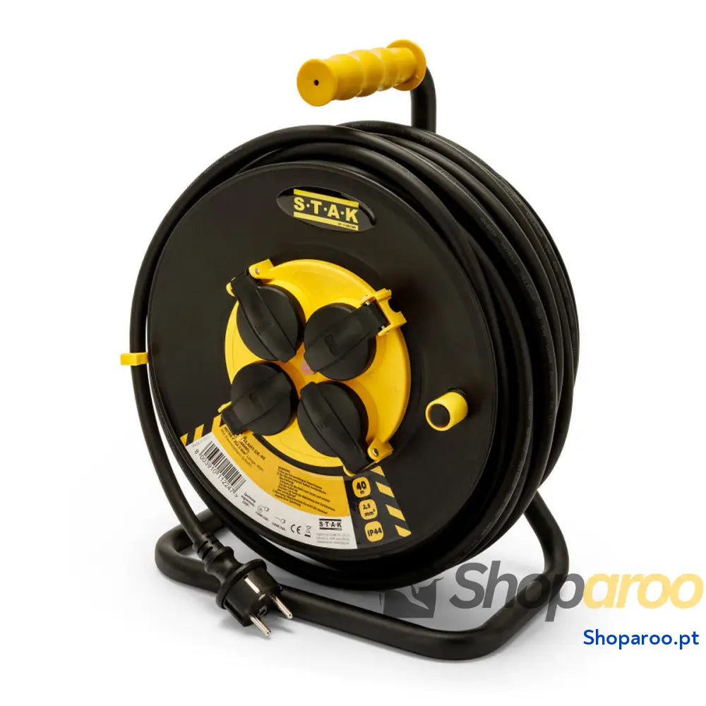 Enrolador de cabos Stak REELART 25 m 4 Tomadas