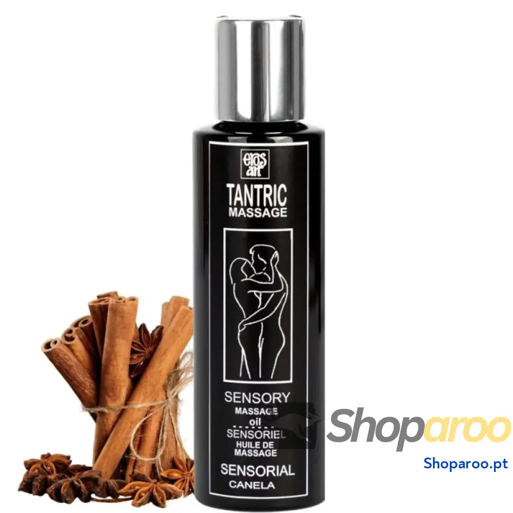 EROS ART ÓLEO DE MASSAGEM TÂNTRICA NATURAL E CANELA AFRODISÍACO 100 ML