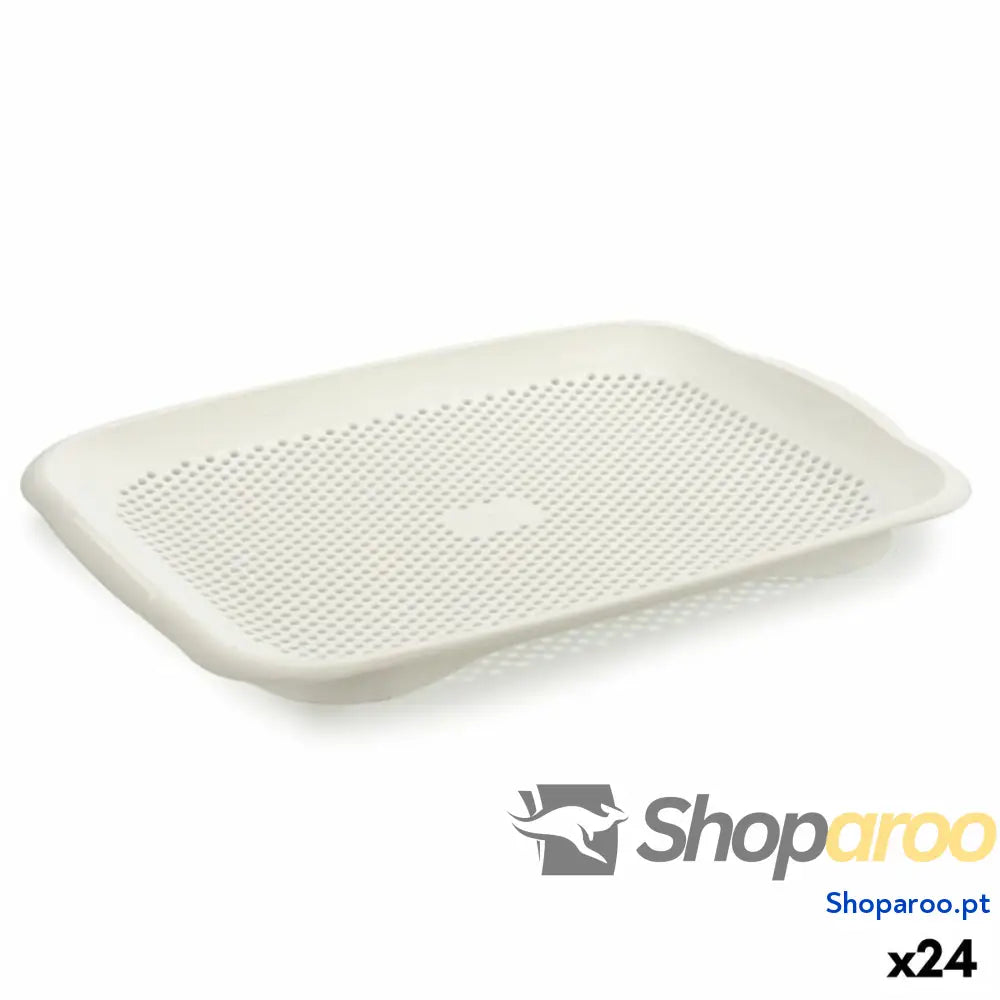 Escorredor Branco Plástico 27 x 3 x 36,3 cm (24 Unidades)