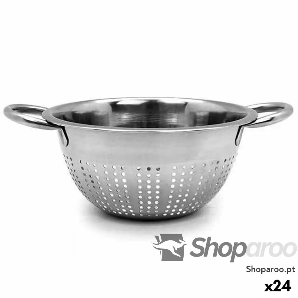 Escorredor Kinvara 2601-21CM Prateado Aço inoxidável Ø 21 cm (24 Unidades)