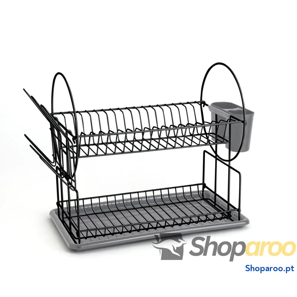 Escorredor Quid Cinzento Metal (52 x 23 x 36 cm)