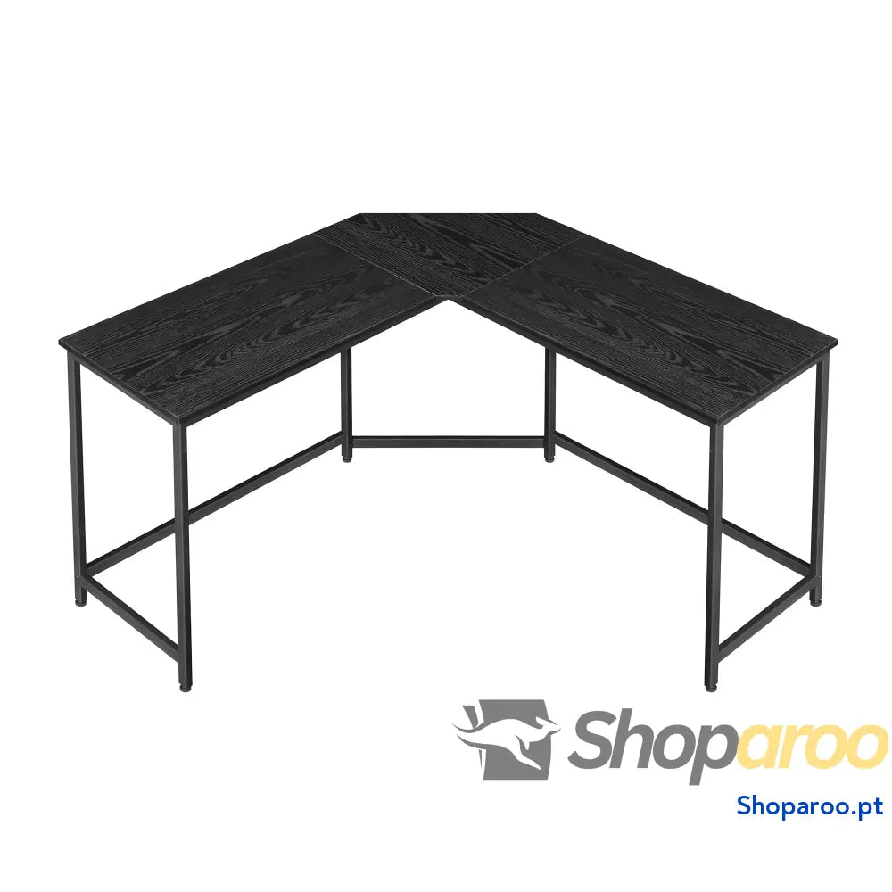 Escritório de canto mesa em forma L 149 x 76 cm economiza espaço escritório casa jogos branco Bordo LWD073W01