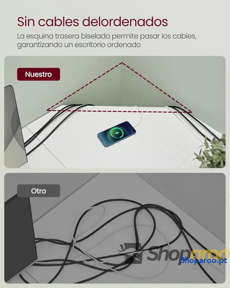 Escritório de canto mesa em forma L 149 x 76 cm economiza espaço escritório casa jogos branco Bordo LWD073W01