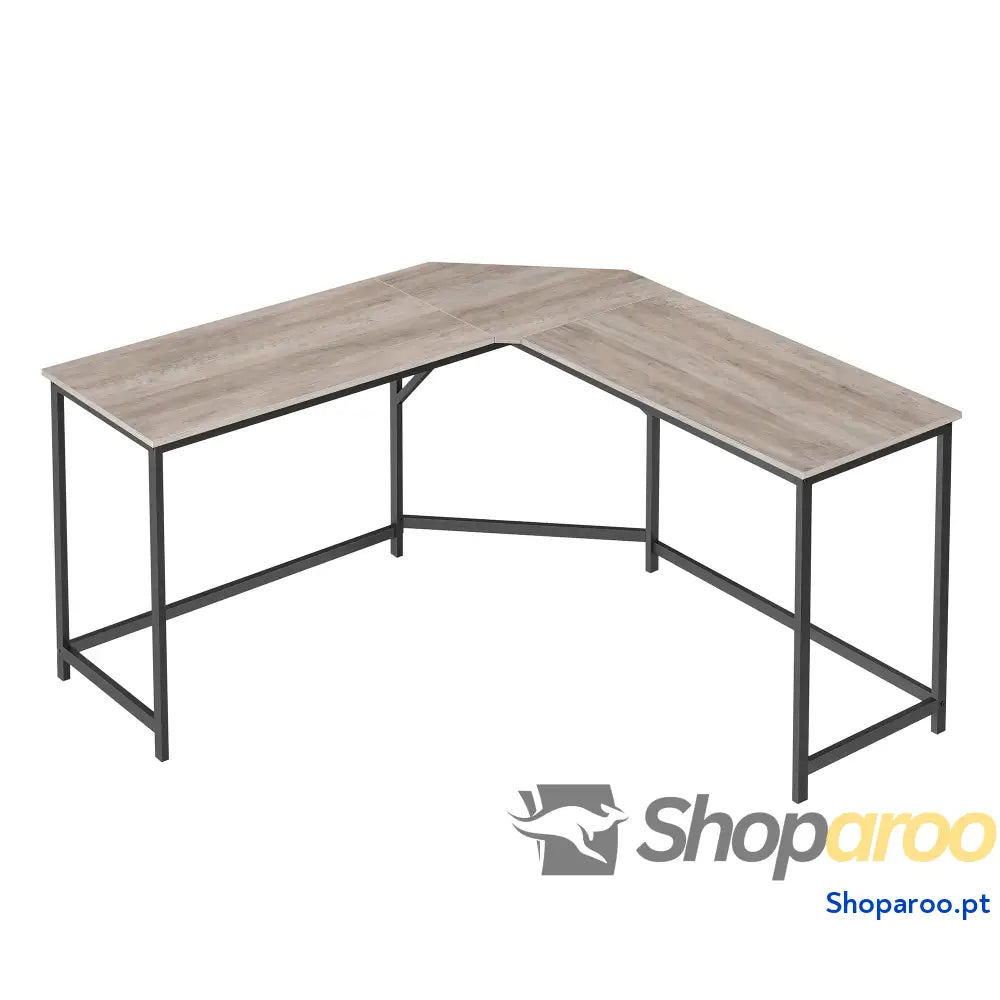 Escritório de canto mesa em forma L 149 x 76 cm economiza espaço escritório casa jogos branco Bordo LWD073W01
