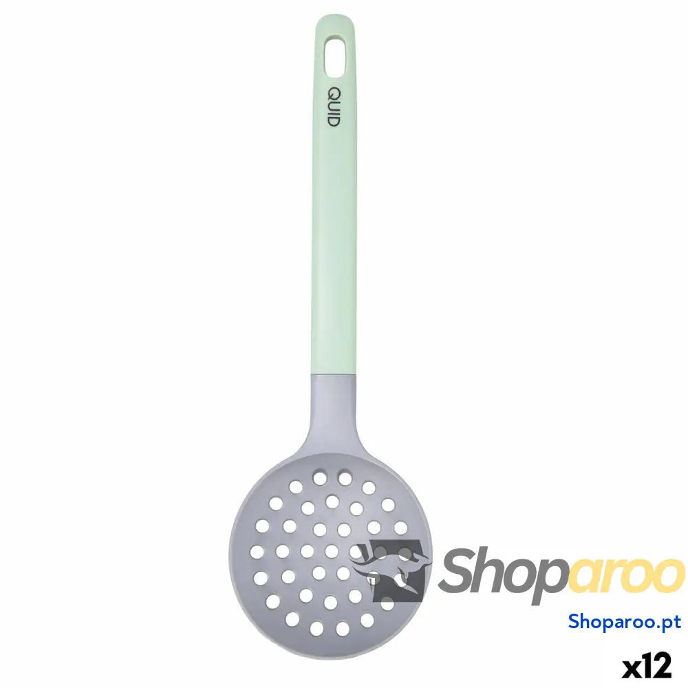Escumadeira Quid Ozon Verde Plástico 32 cm (12 Unidades)
