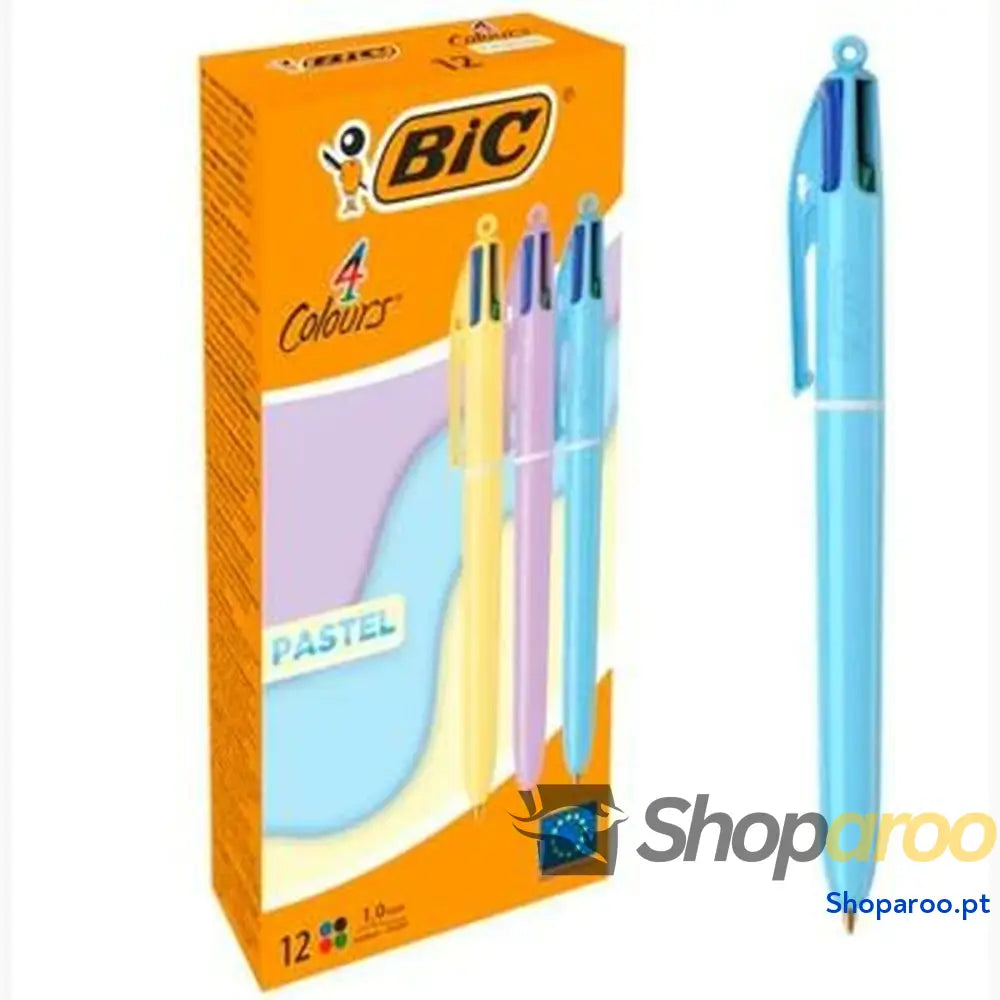 Esferográfica de gel Bic Multicolor Pastel 0,32 mm 12 Peças