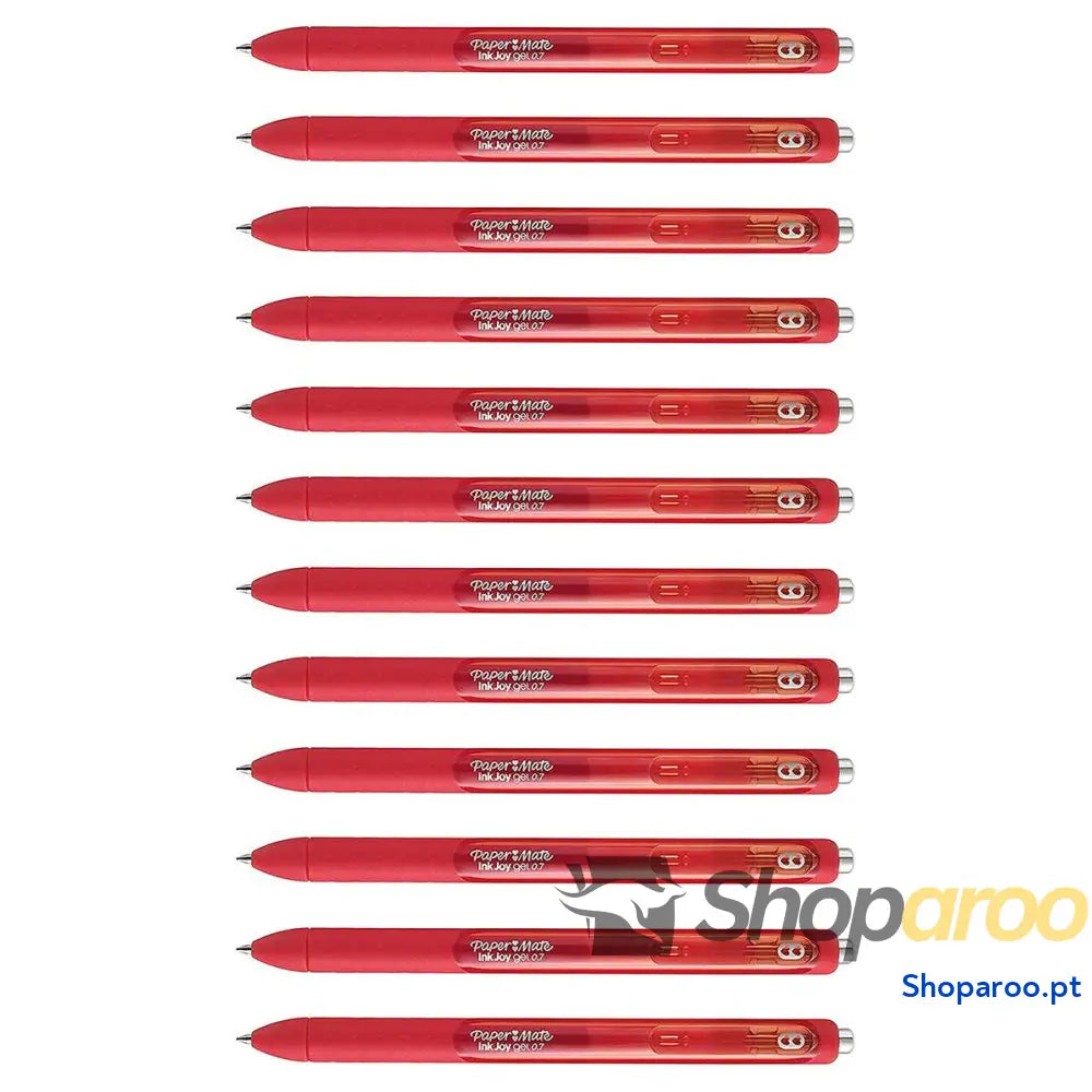 Esferográfica de gel Paper Mate InkJoy Gel Vermelho 12 Unidades