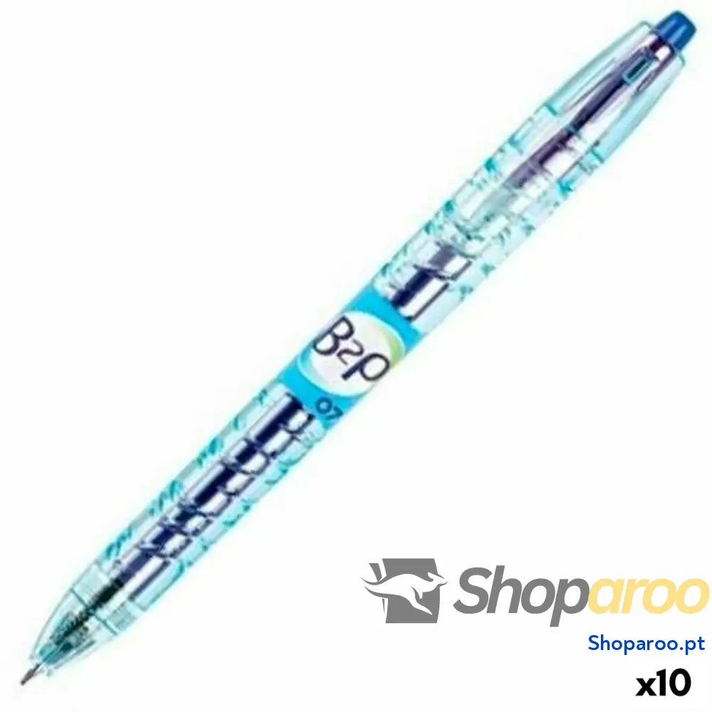 Esferográfica de gel Pilot B2P 07 Retrátil Azul 0,4 mm (10 Unidades)