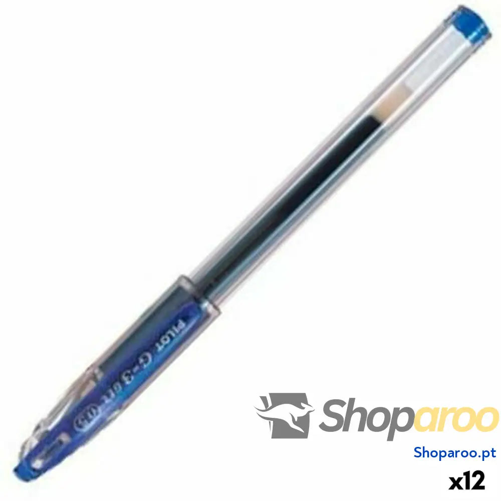 Esferográfica de gel Pilot G-3 Azul 0,5 mm (12 Unidades)