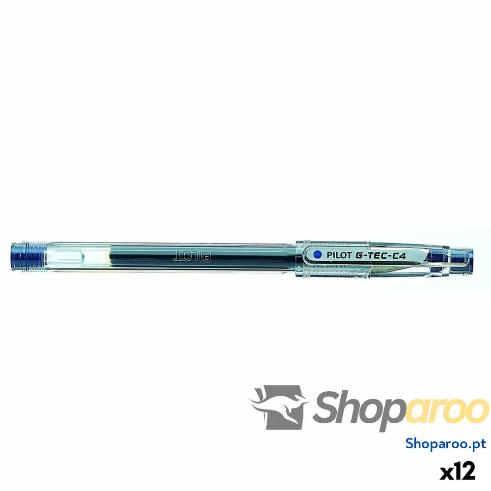 Esferográfica de gel Pilot G-TEC C4 Azul 0,2 mm (12 Unidades)