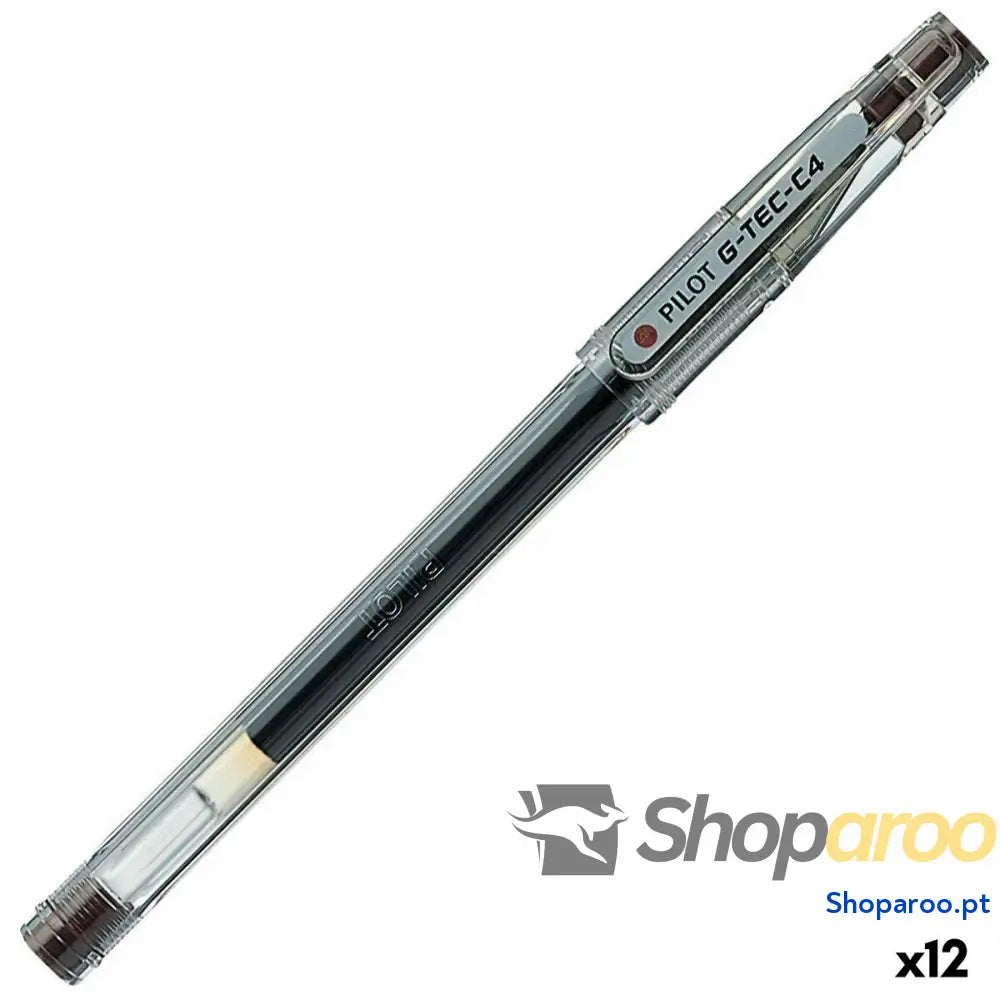 Esferográfica de gel Pilot G-TEC C4 Castanho 0,2 mm (12 Unidades)