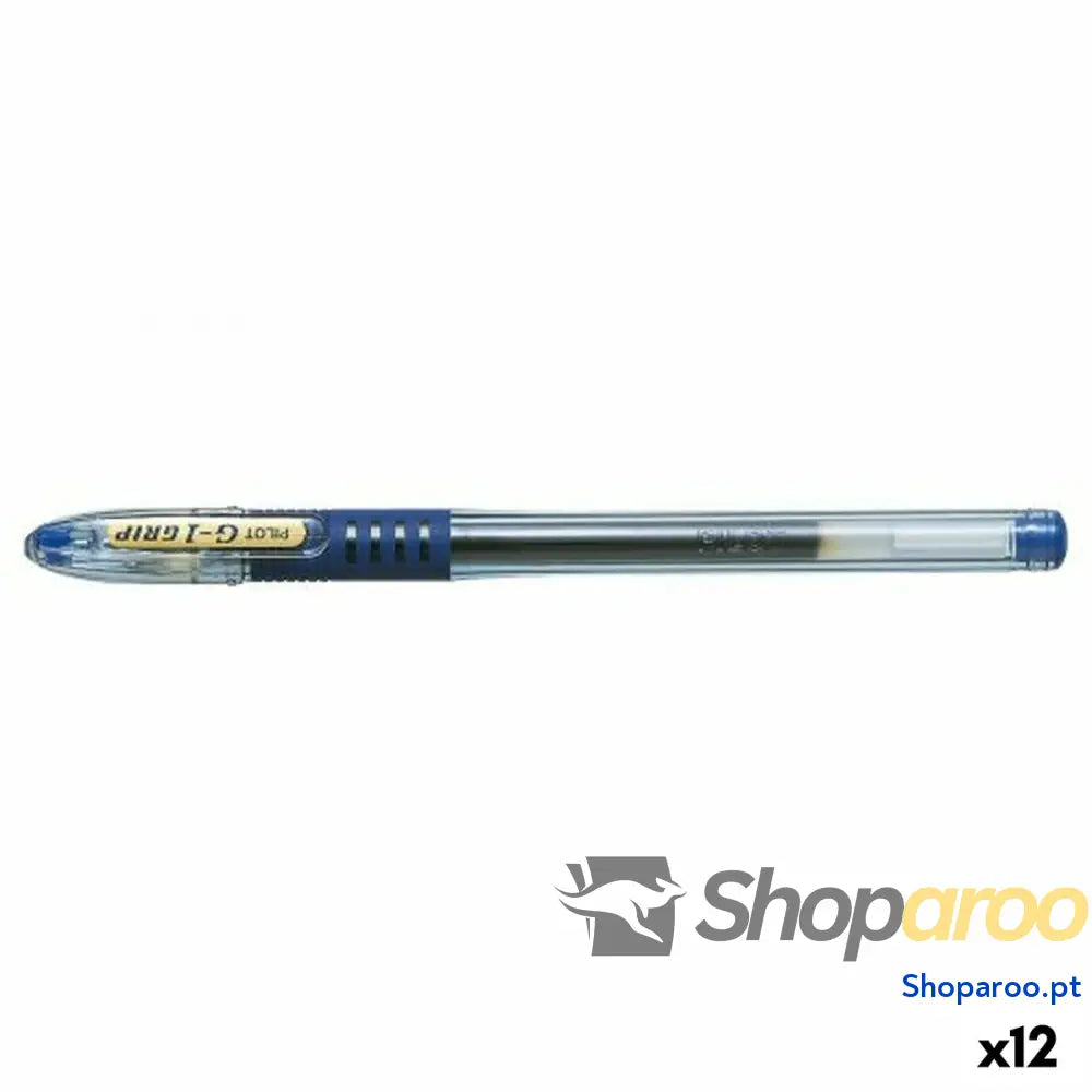 Esferográfica de gel Pilot G1 Grip Azul 0,32 mm (12 Unidades)