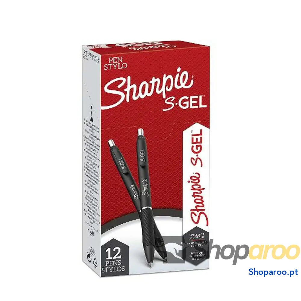 Esferográfica de gel Sharpie 2136595 Preto 0,7 mm Retrátil (12 Unidades)