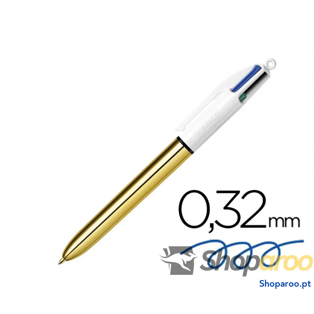 Esferográfica de tinta líquida Bic Dourado