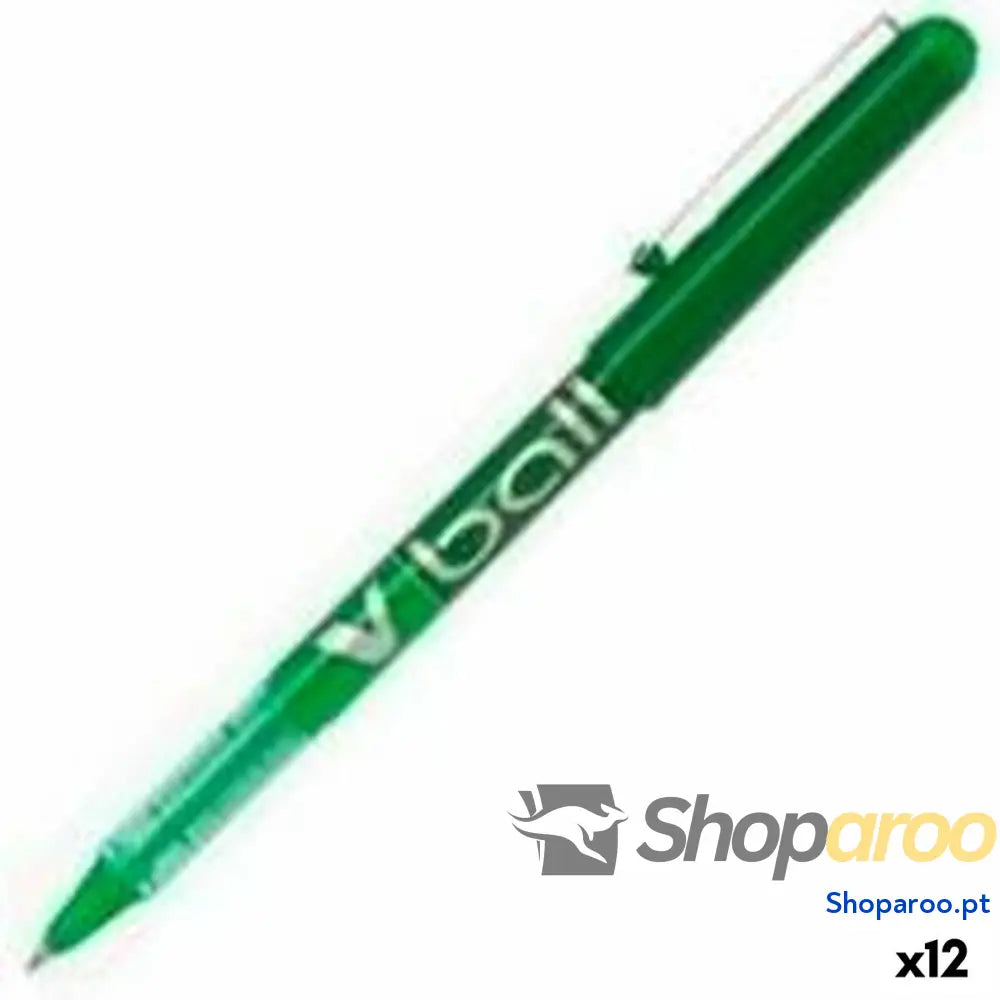 Esferográfica de tinta líquida Pilot BL-VB-5 Verde 0,3 mm (12 Unidades)
