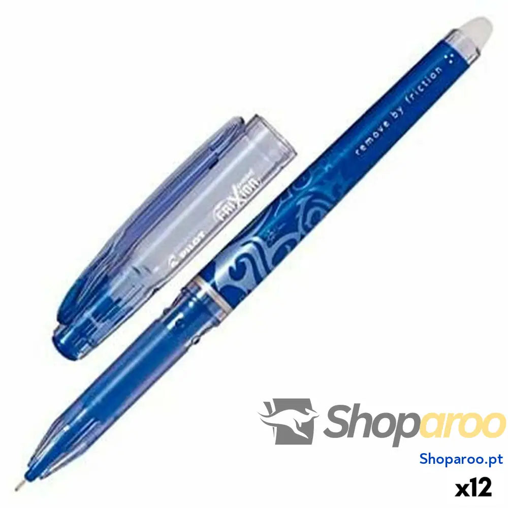 Esferográfica de tinta líquida Pilot Frixion Point Tinta apagável Azul (12 Unidades)