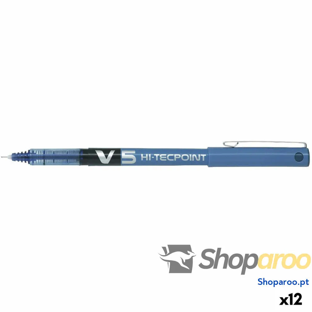 Esferográfica de tinta líquida Pilot V-5 Azul 0,3 mm (12 Unidades)