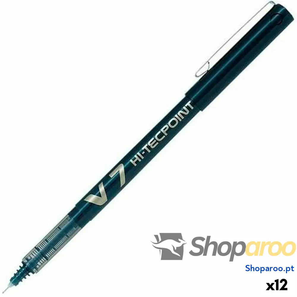 Esferográfica de tinta líquida Pilot V-7 Hi-Tecpoint Preto 0,5 mm (12 Unidades)