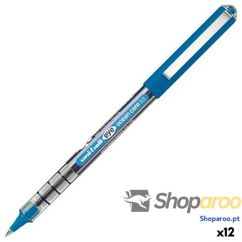 Esferográfica de tinta líquida Uni-Ball Eye Ocean Care Azul 0,5 mm (12 Unidades)