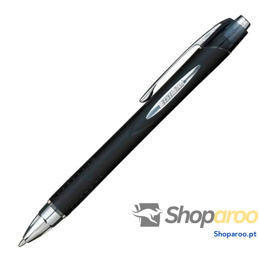 Esferográfica de tinta líquida Uni-Ball Jetstream Preto 1 mm (12 Peças)