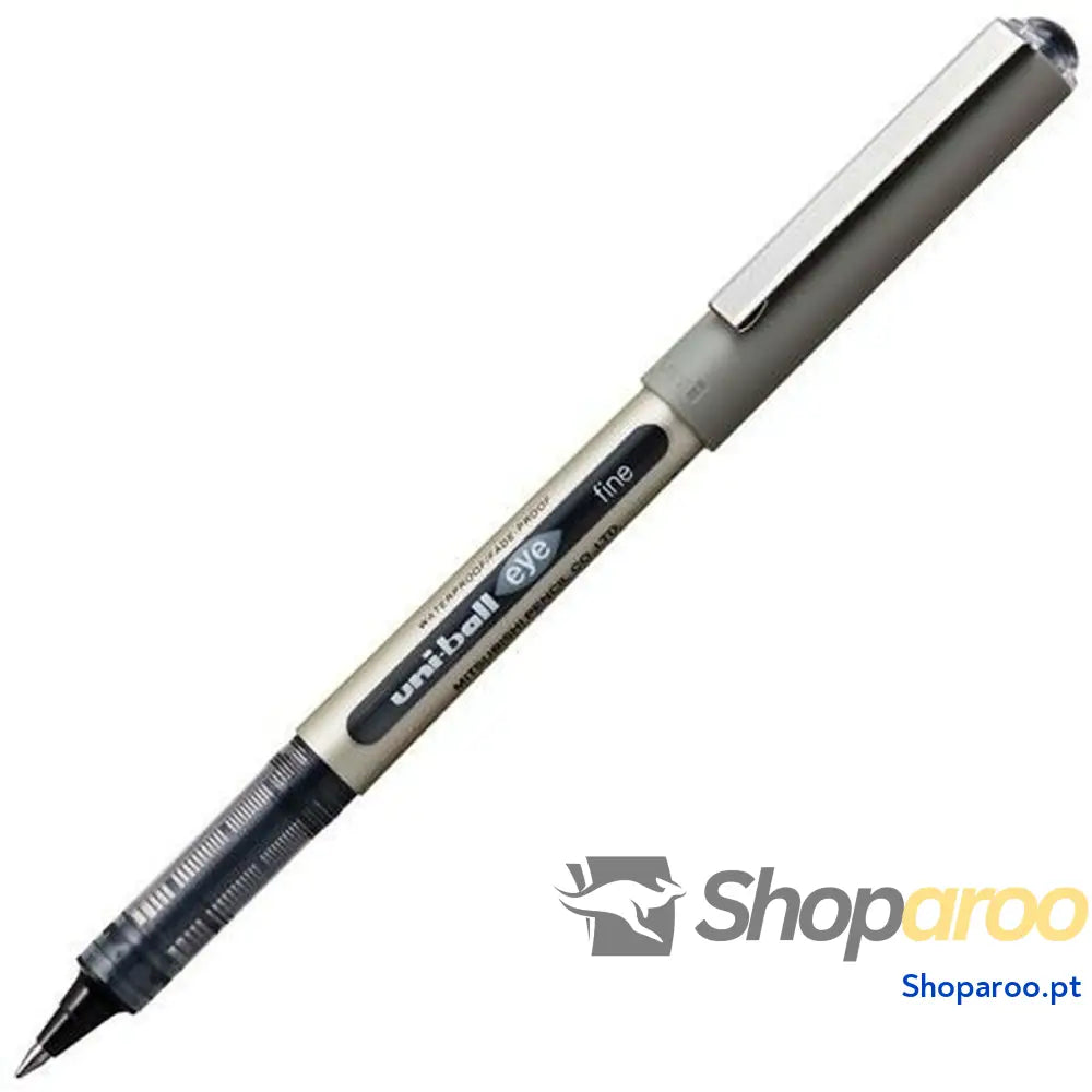 Esferográfica de tinta líquida Uni-Ball Rollerball Eye Fine UB-157 Preto 0,7 mm (12 Peças)