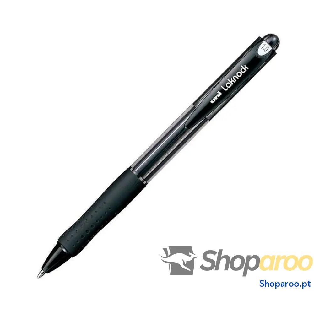 Esferográfica de tinta líquida Uni-Ball Rollerball Laknock SN-100 Preto 0,4 mm (12 Peças)