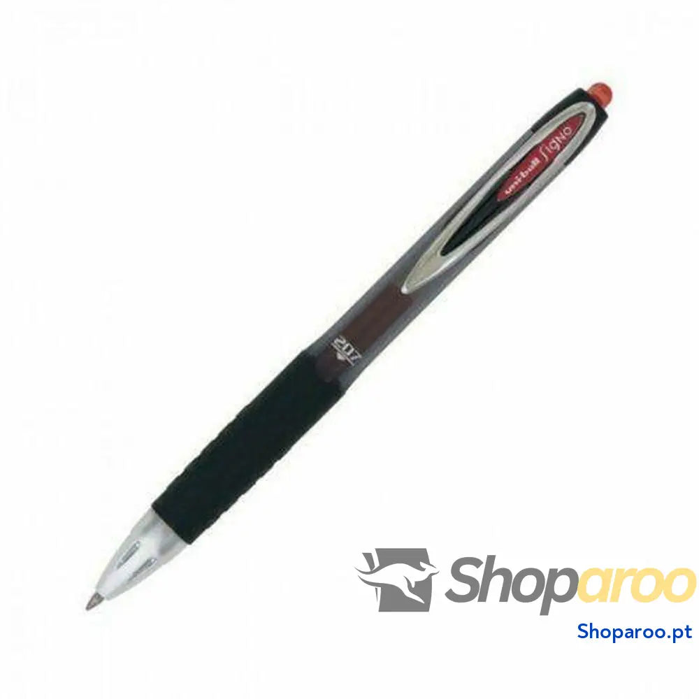 Esferográfica de tinta líquida Uni-Ball Rollerball Signo UM-207 Vermelho 0,4 mm (12 Peças)