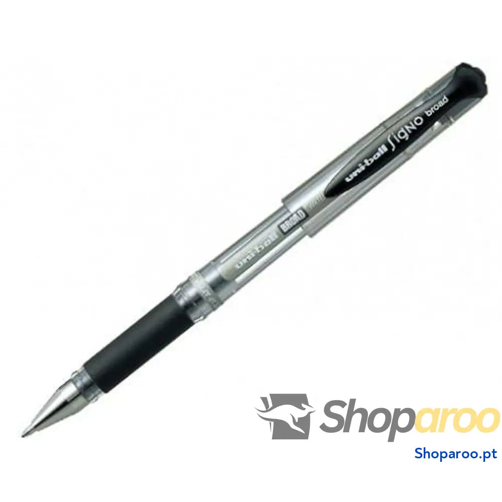 Esferográfica de tinta líquida Uni-Ball Signo Broad UM-153 W Preto 0,6 mm (12 Peças)